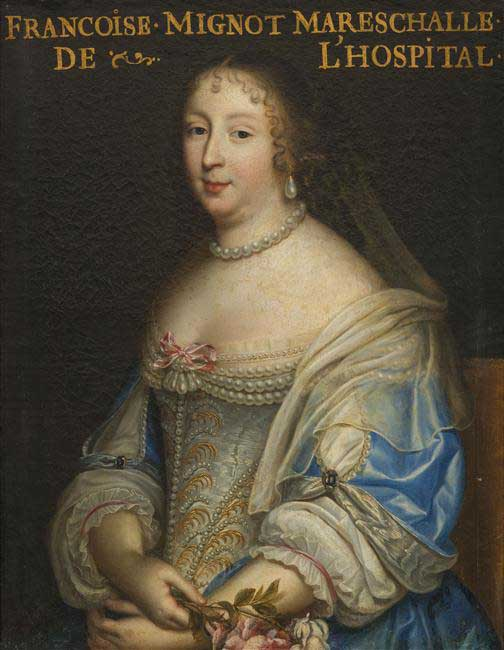 Claudine-Françoise-Marie Mignot - Portrait par Beaubrun - au musée de Versailles